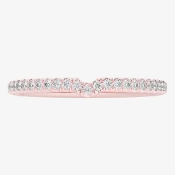 (G-H / Si1-Si2) Womens 1/6 CT. T.W. Lab Grown White Diamond 14K Gold Wedding Band