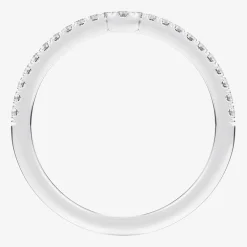 (G-H / Si1-Si2) Womens 1/6 CT. T.W. Lab Grown White Diamond 14K Gold Wedding Band