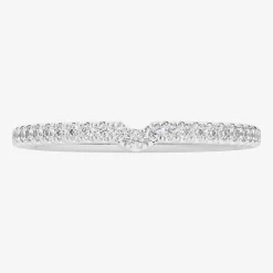 (G-H / Si1-Si2) Womens 1/6 CT. T.W. Lab Grown White Diamond 14K Gold Wedding Band
