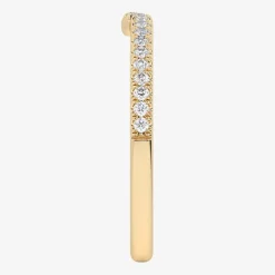 (G-H / Si1-Si2) Womens 1/6 CT. T.W. Lab Grown White Diamond 14K Gold Wedding Band