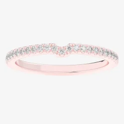 (G-H / Si1-Si2) Womens 1/6 CT. T.W. Lab Grown White Diamond 14K Gold Wedding Band