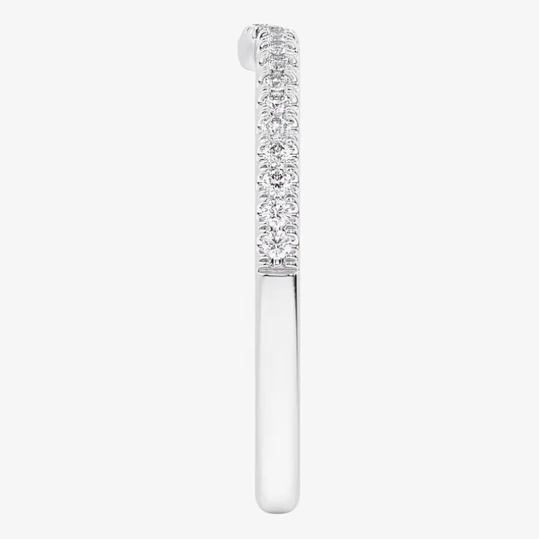 (G-H / Si1-Si2) Womens 1/6 CT. T.W. Lab Grown White Diamond 14K Gold Wedding Band
