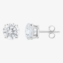 (G-H, Si2) Womens 5 CT. T.W. Lab-Grown Diamond 10K Gold Round 2-pc. Jewelry Set