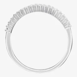 (G-H / Vs2-Si1) Womens 1/2 CT. T.W. Lab Grown White Diamond 10K Gold Anniversary Band