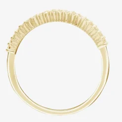 (G-H / Vs2-Si1) Womens 1/2 CT. T.W. Lab Grown White Diamond 10K Gold Anniversary Band