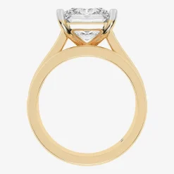 (G-H / Vs2-Si1) Womens 4 CT. T.W. Lab Grown White Diamond 14K Gold Side Stone Bridal Set