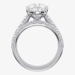 (G-H / Vs2-Si1) Womens 7 Ct.T.W. Lab Grown White Diamond 14K Gold Side Stone Bridal Set
