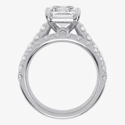 (G-H / Vs2-Si1) Womens 5 CT. T.W. Lab Grown White Diamond 14K Gold Side Stone Bridal Set