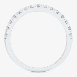 (G-H / Vs1-Vs2) Womens 4MM 3/4 CT. T.W. Lab Grown White Diamond 10K Gold Anniversary Band