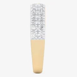 (G-H / Vs1-Vs2) Womens 4MM 3/4 CT. T.W. Lab Grown White Diamond 10K Gold Anniversary Band
