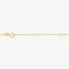 (G-H Womens 1/3 CT. T.W. Lab Grown White Diamond 10K Gold Cross 16 Inch Pendant Necklace