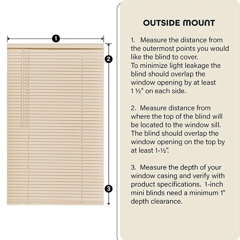 GII Cordless Morning Star Vinyl Mini Blinds