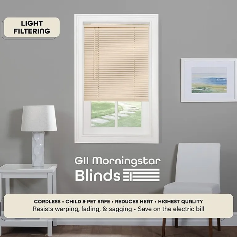 GII Cordless Morning Star Vinyl Mini Blinds