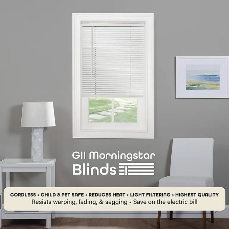 GII Cordless Morning Star Vinyl Mini Blinds