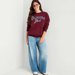 Gilmore Girls Crew Fleece Womens Juniors Crew Neck Long Sleeve Sweatshirt