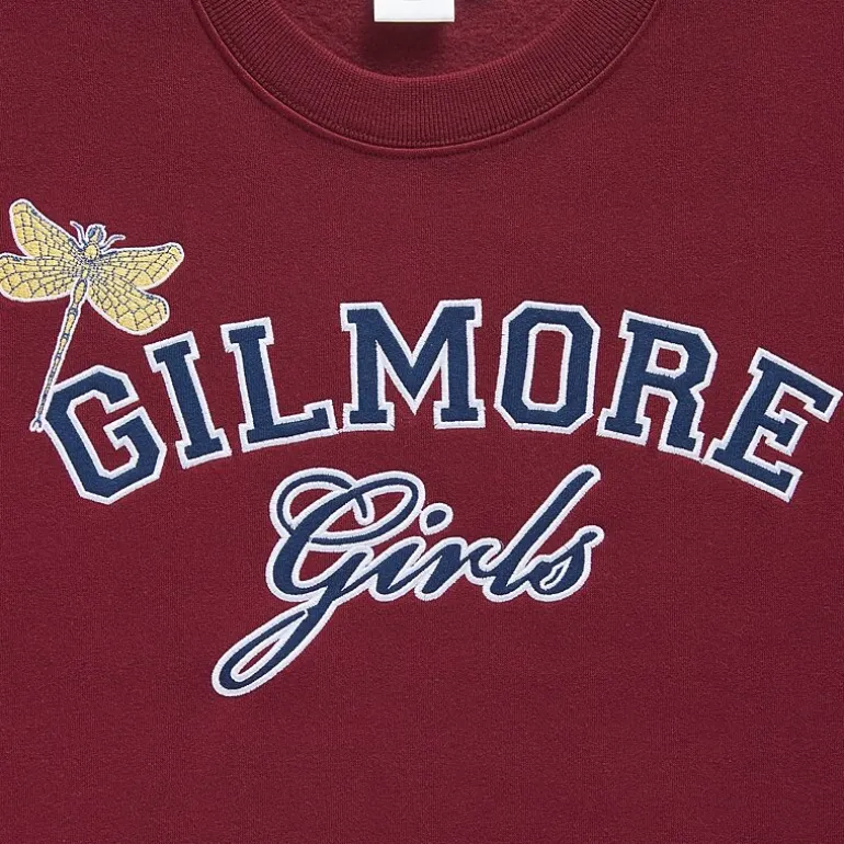Gilmore Girls Crew Fleece Womens Juniors Crew Neck Long Sleeve Sweatshirt
