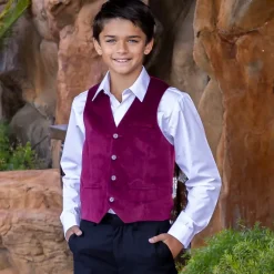 Gioberti Boy's Velvet Formal Suit Vest