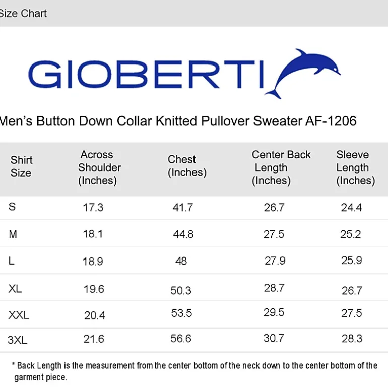 Gioberti Men's 100% Cotton Button Down Collar Knitted Pullover Sweater