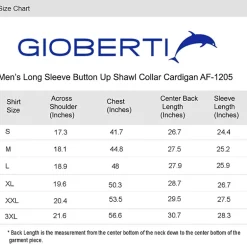 Gioberti Men's Heavy Weight Shawl Collar Knitted Regular Fit Cardigan With Faux Suede Elbow Patch