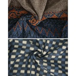 Gioberti Men's Knitted Chenille Cardigan Sweater With Flannel Lining
