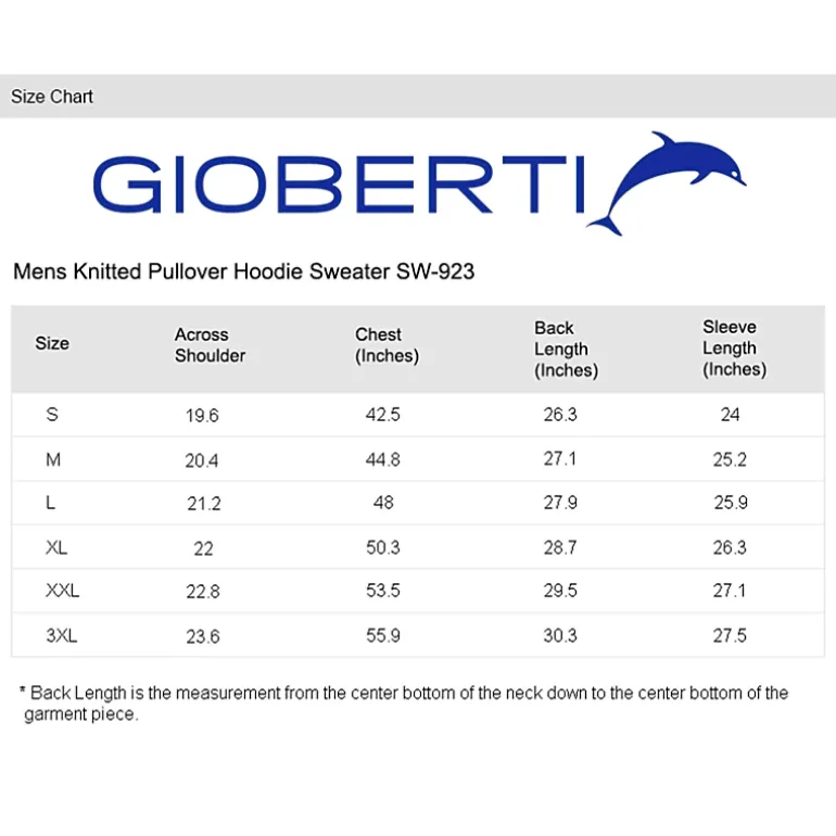 Gioberti Men's Knitted Pullover Hoodie Sweater With Soft Velvet Underlining