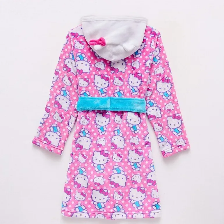 Girls Fleece Long Sleeve Knee Length Robe