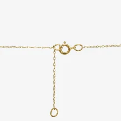 Girls 14K Gold Heart 13 Inch Pendant Necklace