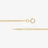 Girls 14K Gold 5 1/2 Inch Solid Curb Id Bracelet