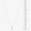 Girls Natural White Diamond 14K Gold Round 2-pc. Jewelry Set