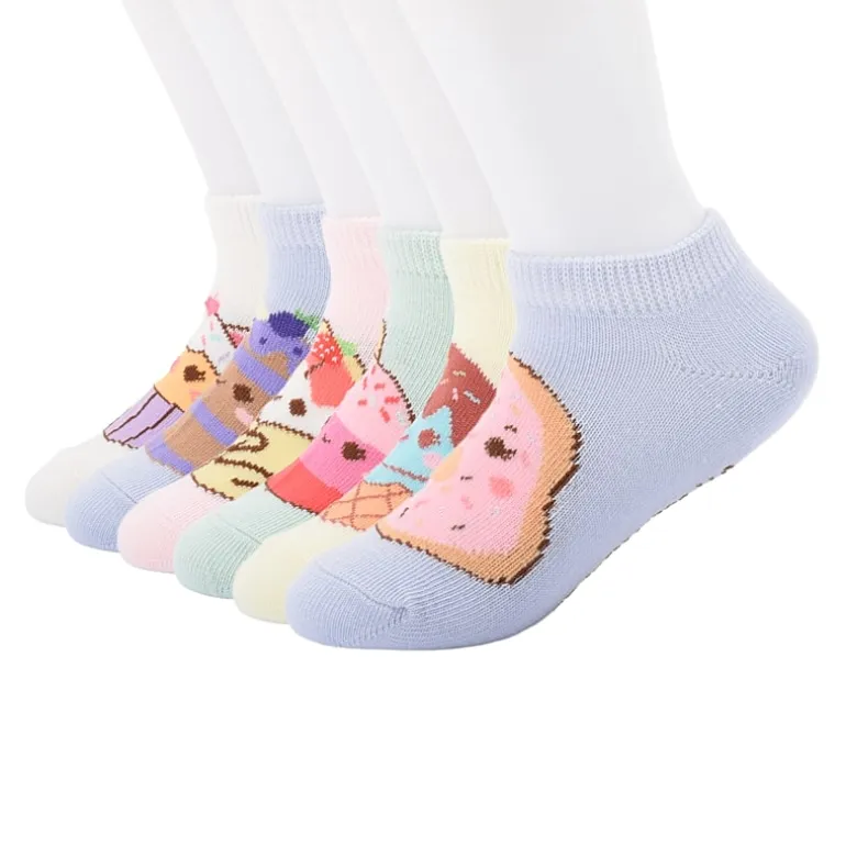 Girls 6 Pair Squishmallows No Show Socks