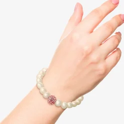 Girls Pink Crystal Cultured Freshwater Pearl 14K Gold 2-pc. Jewelry Set