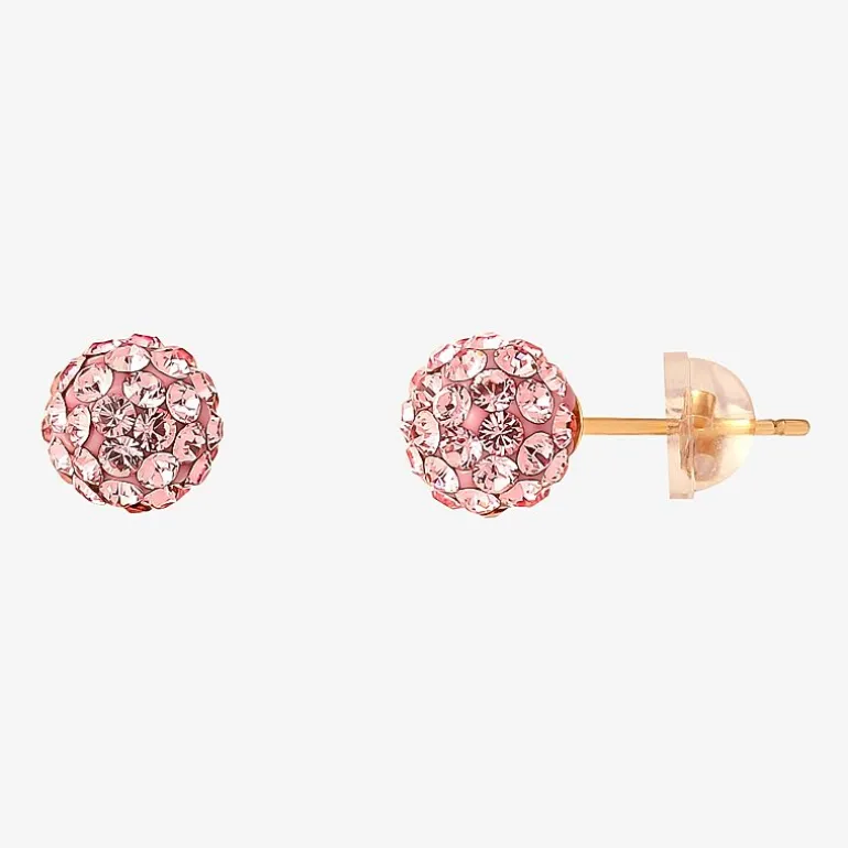 Girls Pink Crystal Cultured Freshwater Pearl 14K Gold 2-pc. Jewelry Set