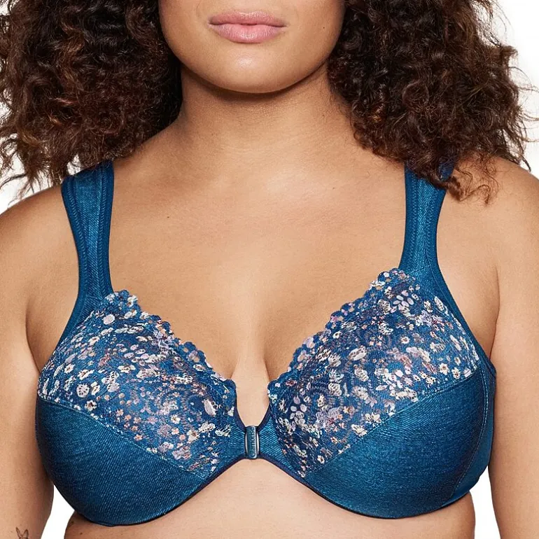 Glamorise Elegance Wonderwire® Front-Close Full Coverage Underwire Unlined Full Coverage Bra 1245