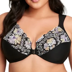 Glamorise Elegance Wonderwire® Front-Close Full Coverage Underwire Unlined Full Coverage Bra 1245