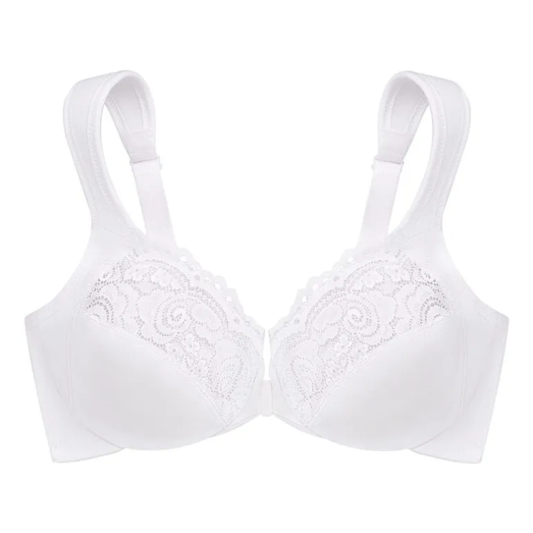 Glamorise Elegance Wonderwire® Front-Close Full Coverage Underwire Unlined Full Coverage Bra 1245