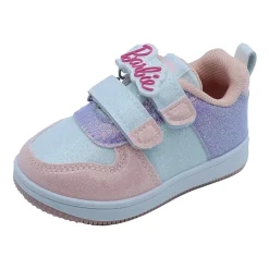 Glitter Double Velcro Toddler Girls Barbie Sneakers