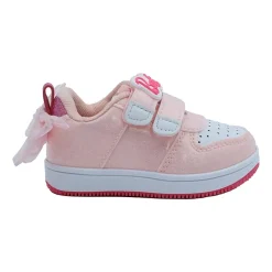 Glitter Double Velcro Toddler Girls Barbie Sneakers
