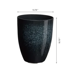 Glitzhome Set Of 2 16.75'' Plastic Pot Planters