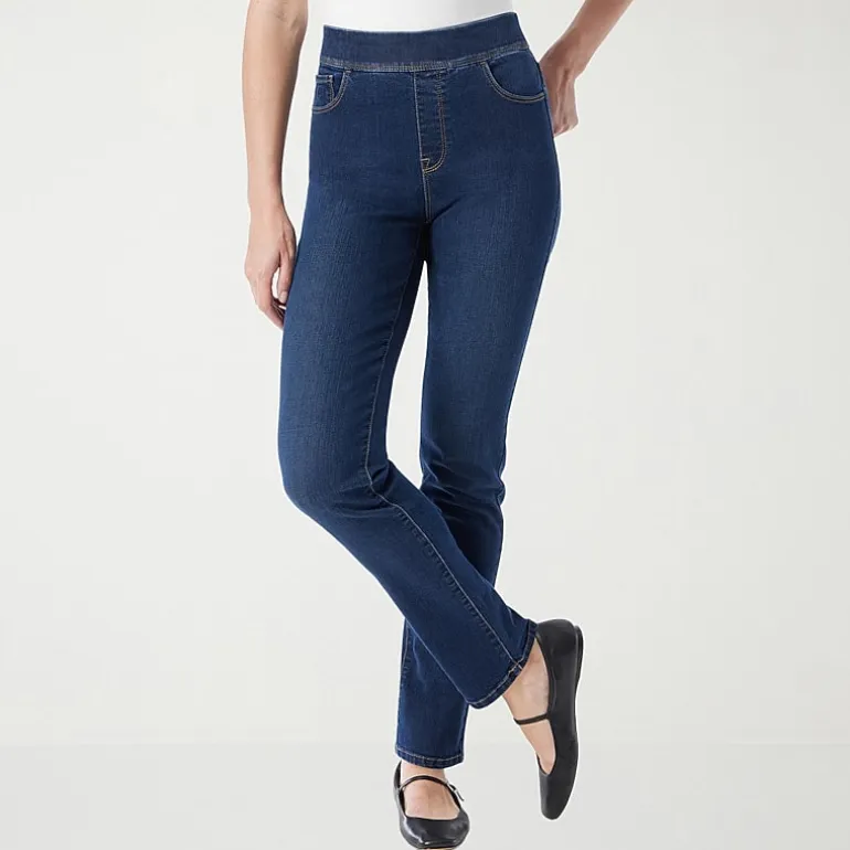 Gloria Vanderbilt Amanda Womens High Rise Stretch Fabric Slim Fit Jean