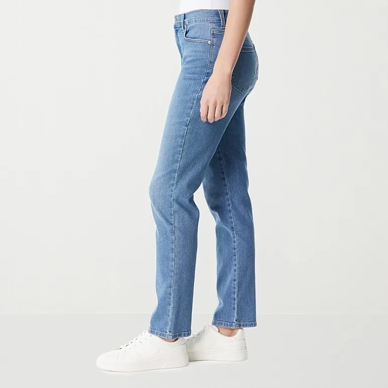 Gloria Vanderbilt Amanda Womens High Rise Stretch Fabric Tapered Leg Jean