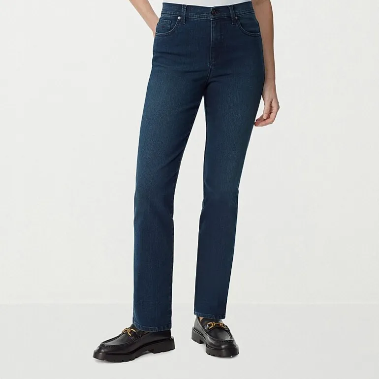 Gloria Vanderbilt Amanda Womens High Rise Stretch Fabric Tapered Leg Jean
