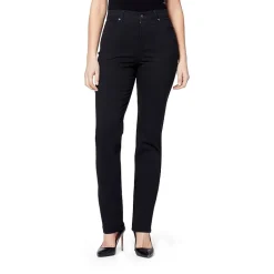 Gloria Vanderbilt Amanda Womens High Rise Stretch Fabric Tapered Leg Jean