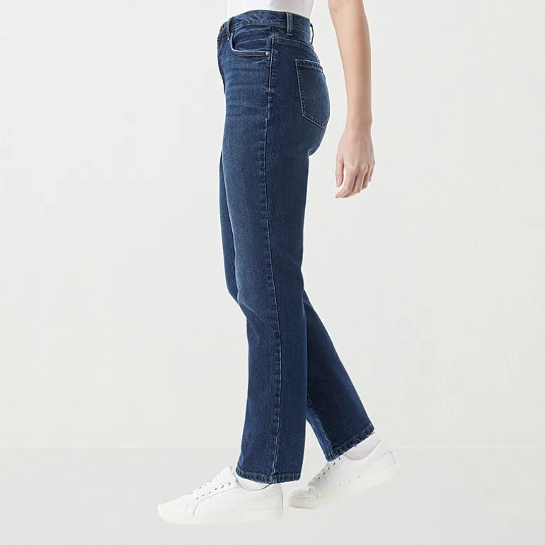 Gloria Vanderbilt Amanda Womens High Rise Stretch Fabric Tapered Leg Jean