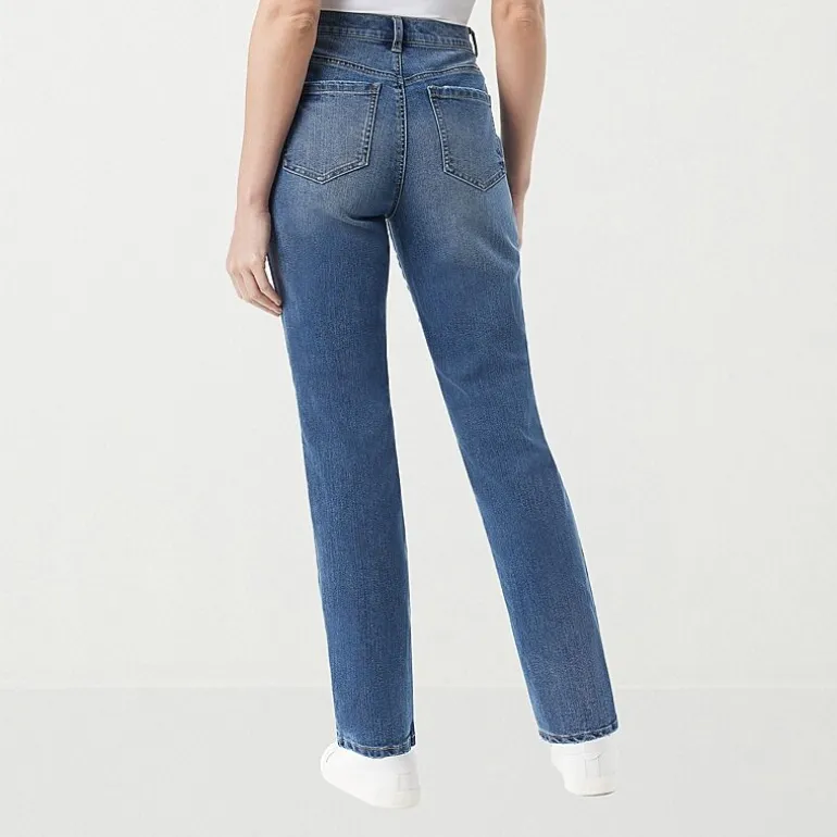 Gloria Vanderbilt Amanda Womens High Rise Stretch Fabric Tapered Leg Jean