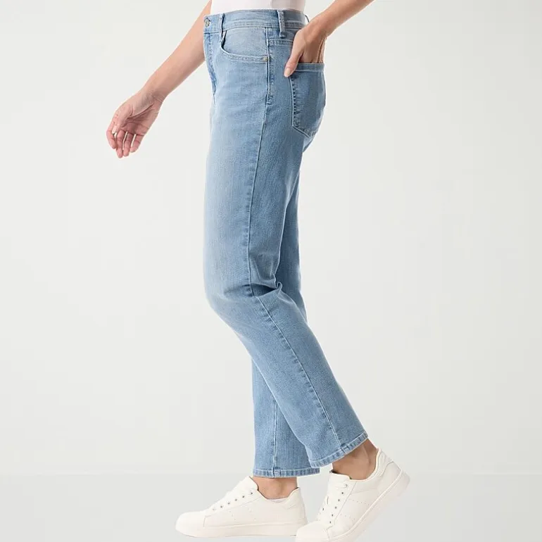 Gloria Vanderbilt Amanda Womens High Rise Stretch Fabric Tapered Leg Jean