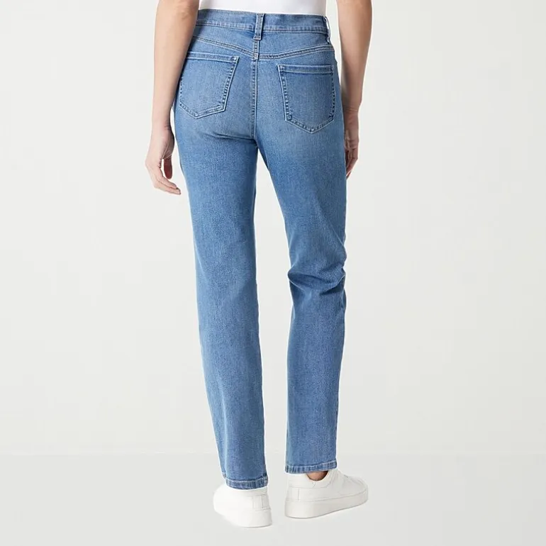 Gloria Vanderbilt Amanda Womens High Rise Stretch Fabric Tapered Leg Jean