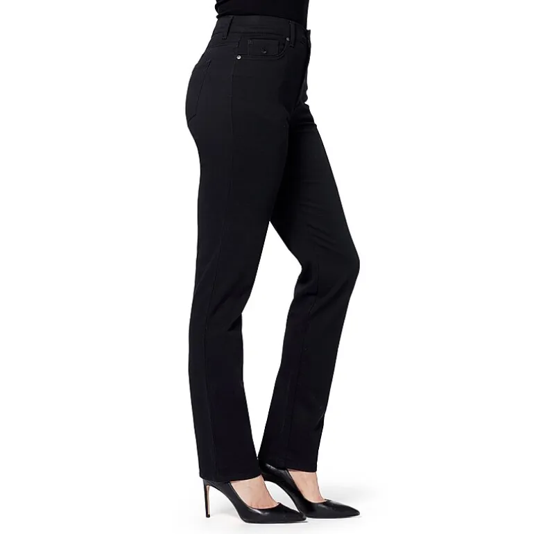 Gloria Vanderbilt Amanda Womens High Rise Stretch Fabric Tapered Leg Jean