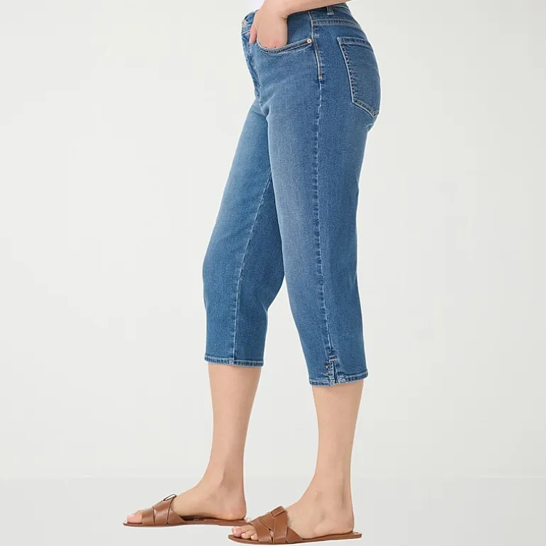 Gloria Vanderbilt Amanda Womens High Rise Stretch Fabric Capri Jean