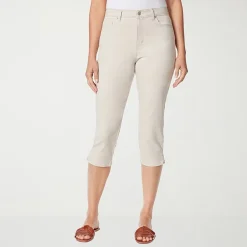 Gloria Vanderbilt Amanda Womens High Rise Stretch Fabric Capri Jean