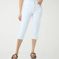 Gloria Vanderbilt Amanda Womens High Rise Stretch Fabric Capri Jean
